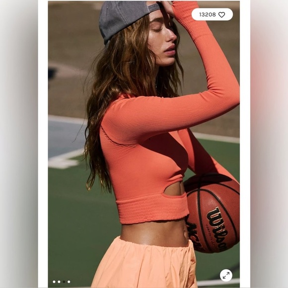 Free People FP Movement Cut It Out Long-Sleeve Size M/L - Picture 3 of 15